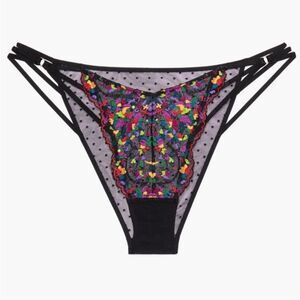 FENTY NWT SAVAGE X FLORAL STRING BIKINI BOTTOM BY RIHANNA IN SIZE EXTRA SMALL